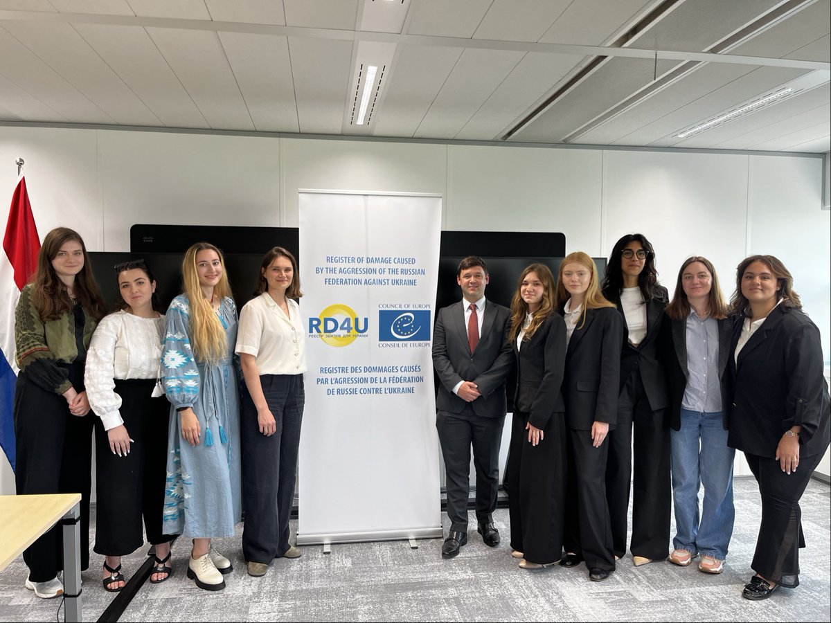 #RD4U hosted students from Kyiv-Mohyla Academy &amp; <a href="/UCU_University/">UCU</a> in The Hague for the ICC Moot Court.
We were pleased to see strong interest among Ukrainian students in the Register’s mandate, its functions, and the process for submitting claims.