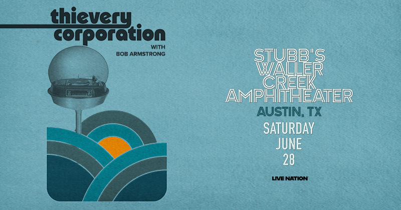 SUPPORT UPDATE!📣 Bob Armstrong will be joining Thievery Corporation at Stubb's on June 28th. 

Don't have your tickets yet? Get them here now: livemu.sc/4jSXurj