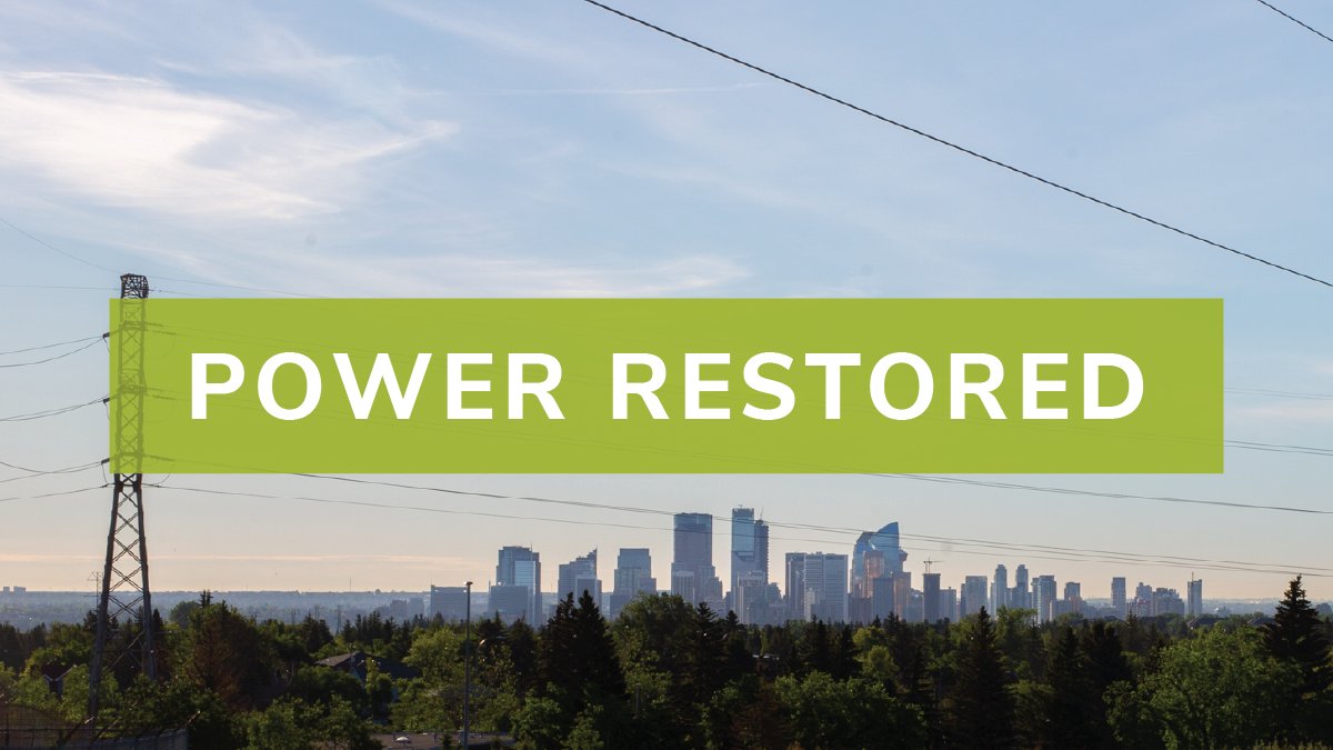 Good news, power is now back on in Capitol Hill. Thank you for your patience while our team handled this unexpected outage. #yyc