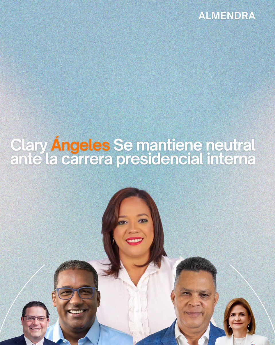 AlmendraDigital's tweet photo. La presidenta de la Sala Capitular de La Vega, Clary Ángeles, ha optado por mantenerse neutral en la contienda interna presidencial del PRM. Aunque forma parte del equipo de Agustín Burgos —alineado con la corriente de Yayo Sanz—, su pareja https://t.co/JjIIpfmaZb