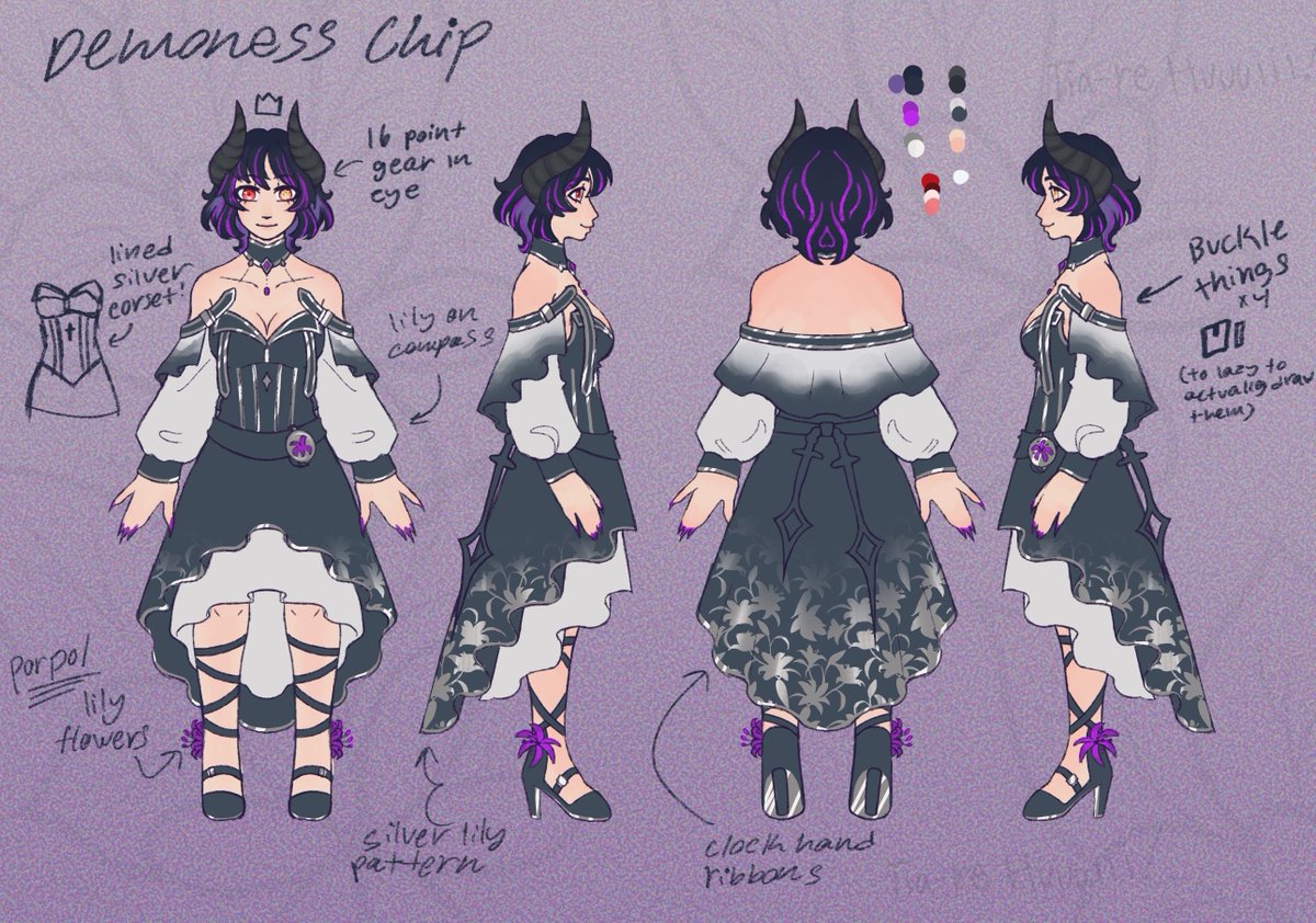 DemonessChip's tweet photo. My Official ref sheet is finished for those who are interested in what my full model will look like, also feel free to make fanart and tag me and/or use the hashtag #ChipArt
#vtuber #VtuberEN https://t.co/eVUAIOuCJF