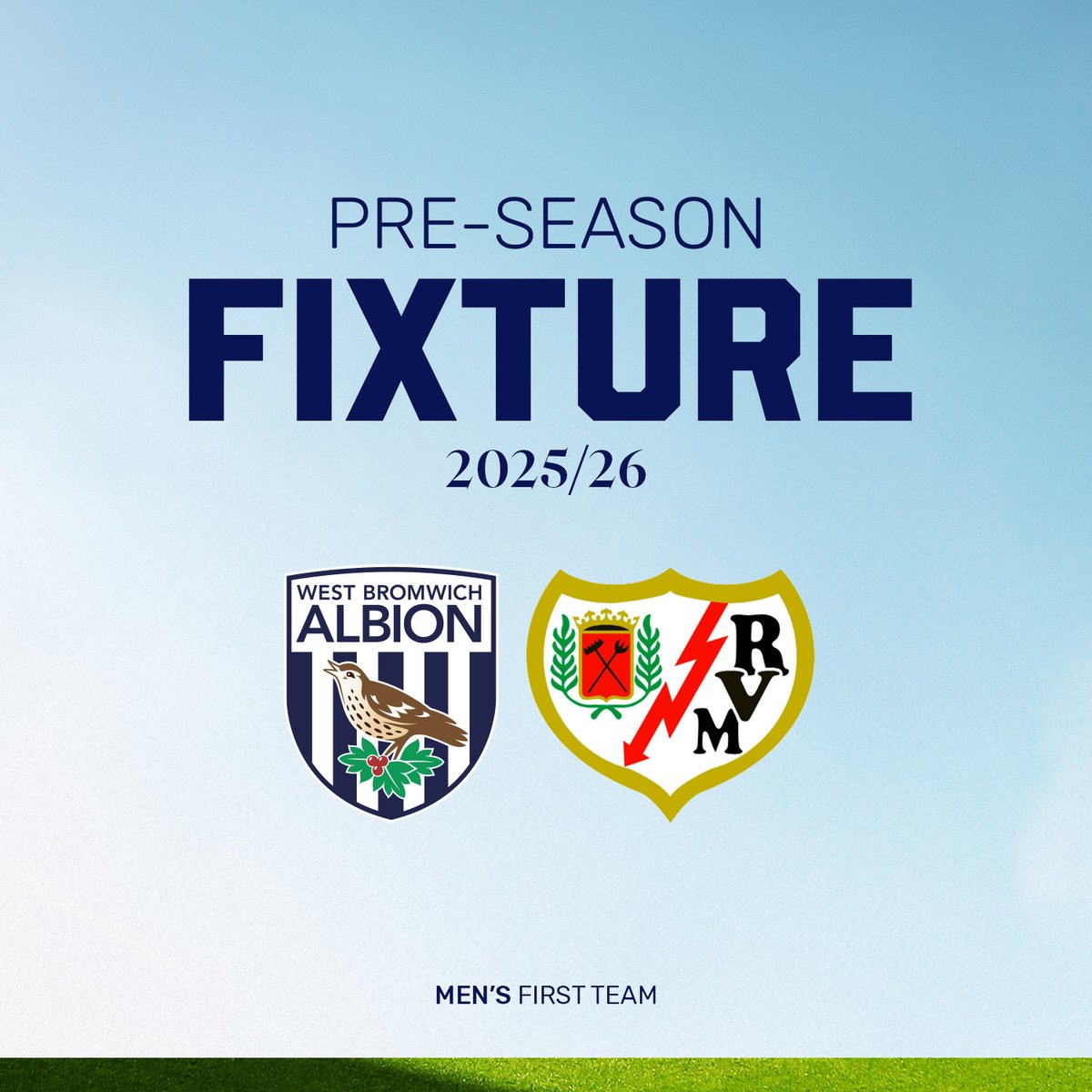 WBA's tweet photo. Continental opposition at The Hawthorns! 😍

We'll host @RayoVallecano in our final pre-season fixture ahead of the start of the 2025/26 campaign! 🫶
