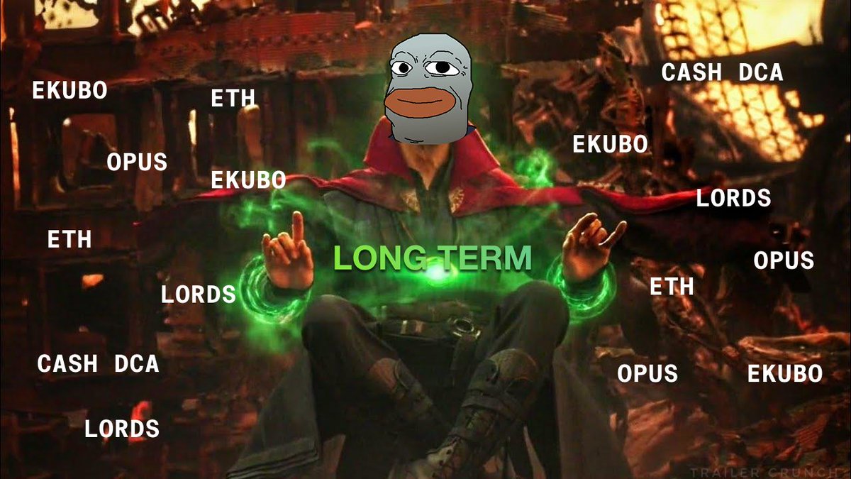 OpusIntern⚡️ (@opusintern) on Twitter photo Thinking long-term?
Consider using $CASH to DCA into assets you believe in.
Let’s talk about how to set up passive, recurring buys into <a href="/EkuboProtocol/">Ekubo</a> $EKUBO and <a href="/RealmsEternum/">Eternum ☁️</a> $LORDS — directly on <a href="/Starknet/">Starknet 🐺🐱</a> .
smol thread🧵 Thinking long-term?
Consider using $CASH to DCA into assets you believe in.
Let’s talk about how to set up passive, recurring buys into <a href="/EkuboProtocol/">Ekubo</a> $EKUBO and <a href="/RealmsEternum/">Eternum ☁️</a> $LORDS — directly on <a href="/Starknet/">Starknet 🐺🐱</a> .
smol thread🧵