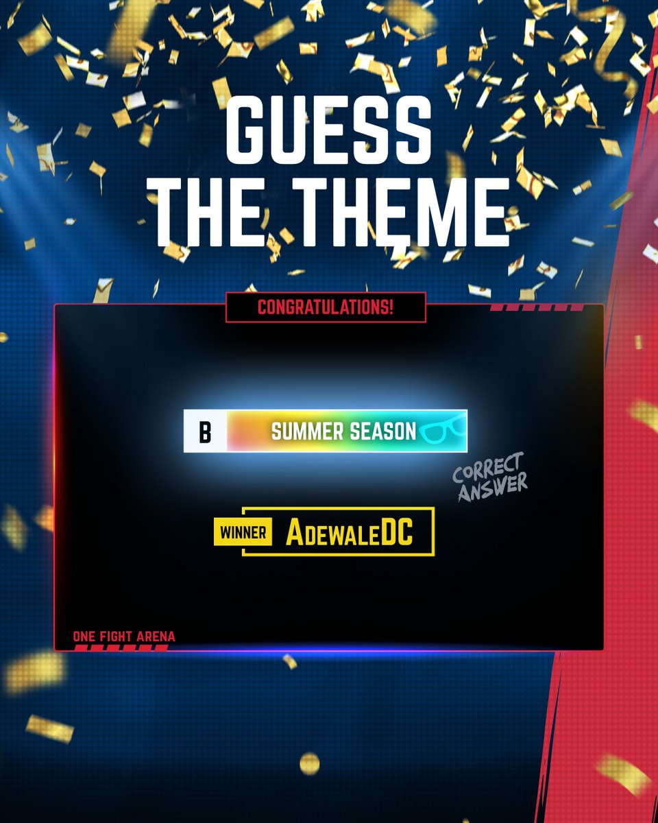 Thank you to everyone who participated in our latest contest!

The correct answer is B - Summer Season is coming! 🌞

Congratulations to everyone who guessed correctly, and a special shoutout to our lucky winner: <a href="/AdewaleDC/">GreatMan👽</a>! 🎉

Stay tuned for an exciting Summer Season ahead😎