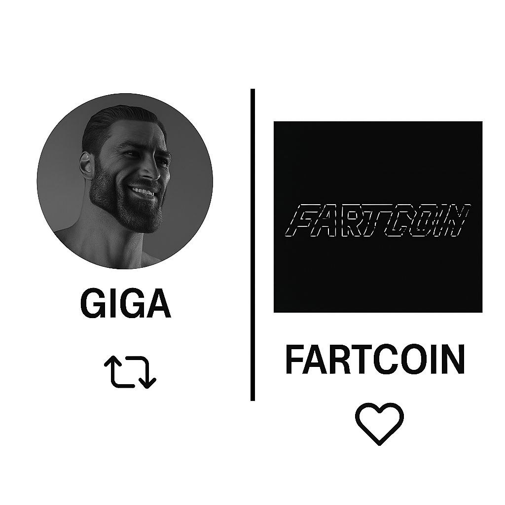 With $5,000, which coin should I buy the dip on – $GIGA or #FARTCOIN? 🤔