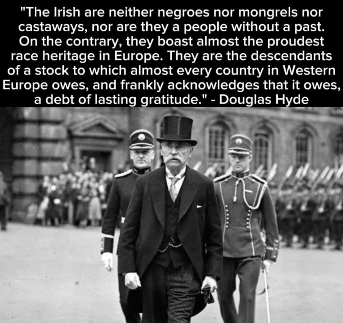 Diarmuid737's tweet photo. The motion 4debate is
Ireland doesnโt produce any #ProIrish #StubbornAsMuleSnobs of the calibre of #DouglasHyde & #CharlesStuartParnell anymore, instead we get #Loxist #AntiIrishRacists like #DrewHarris #Bono & #DavidNorris who drive the #KalergiPlan #GenocideOfTheIrish for #JWO https://t.co/NQXRJZ80D5
