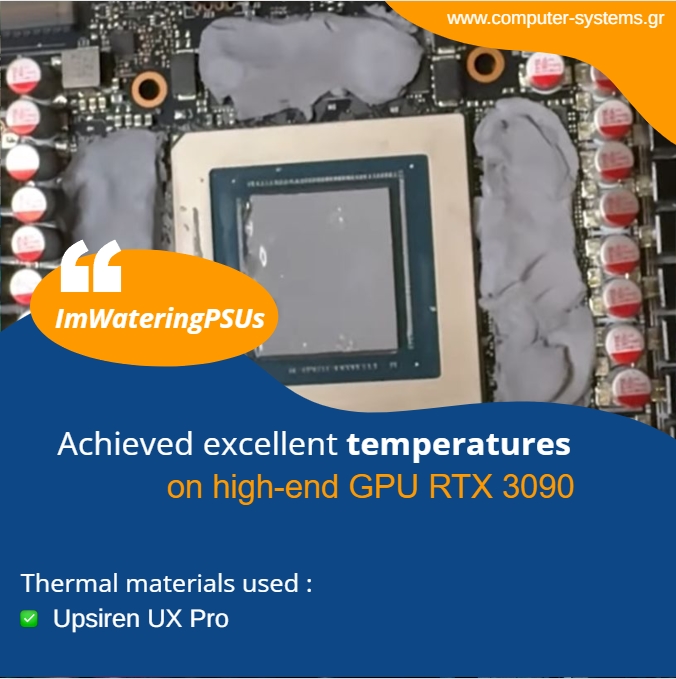 cslabs's tweet image. One more success story using our thermal putties on a high-end GPU. Excellent temps and happy users. 
youtube.com/watch?v=laOUQD…
Thank you!