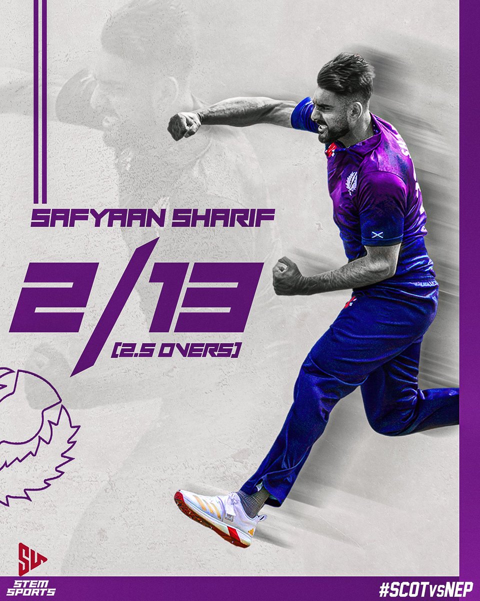 Safyaan Sharif stepped up with the ball 💥
Picked 2 wickets for just 13 runs in 2.5 overs 🎯

#Cricket #SafyaanSharif #SCOTvsNEP #T20 #Bowling #OneTeamOneDream #StemSports