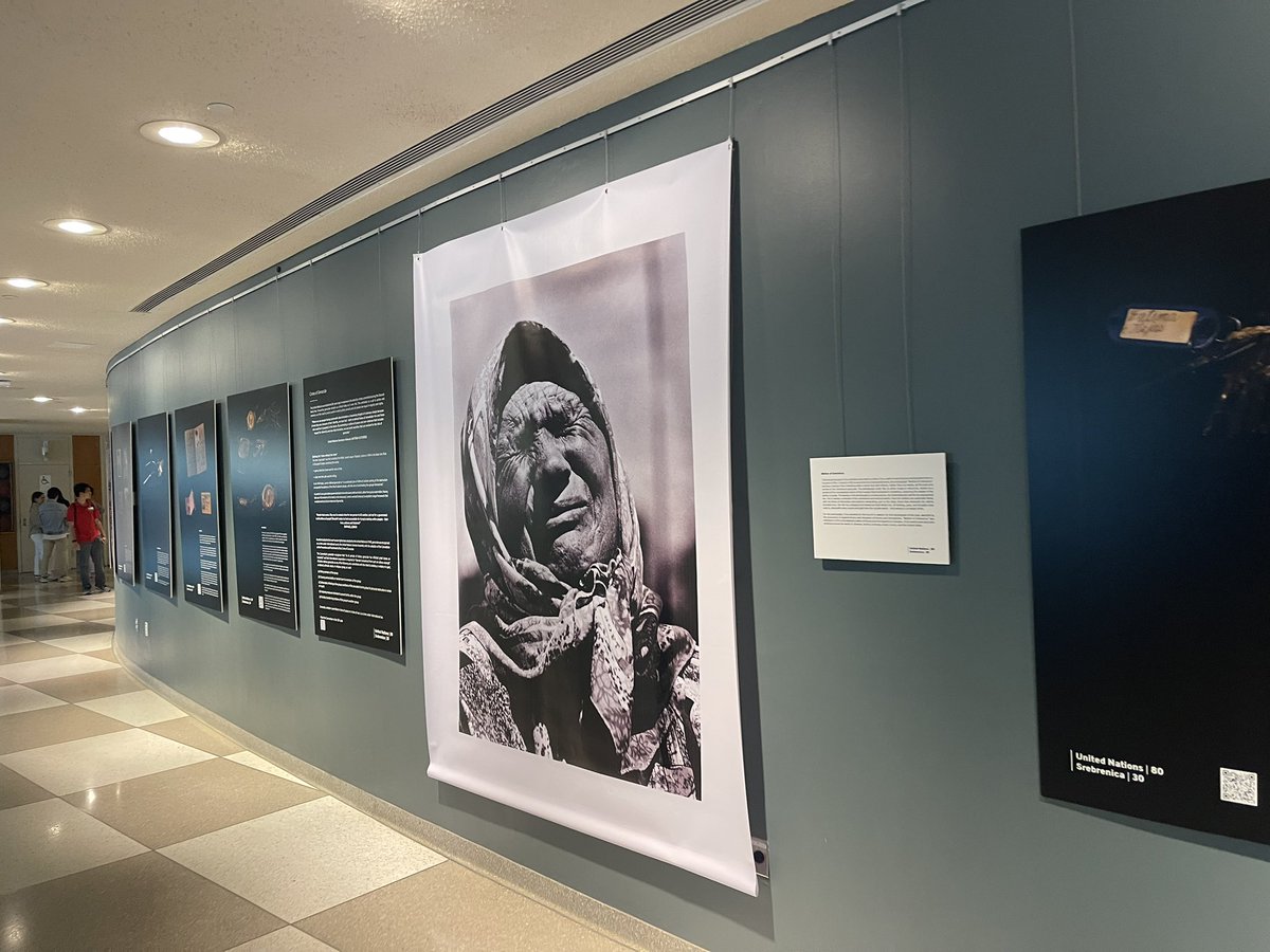 Hasan Hasanović (@srebrenicahasan) on Twitter photo Proud to have curated the exhibition “From Words to Violence: Lives Behind the Fields of Death,” officially opened yesterday at the UN Headquarters in New York. Honored to represent <a href="/SrebrenicaMC/">Srebrenica Memorial Center</a>. Gateful to BIRN and the Permanent Mission of B&H to the UN for their support. Proud to have curated the exhibition “From Words to Violence: Lives Behind the Fields of Death,” officially opened yesterday at the UN Headquarters in New York. Honored to represent <a href="/SrebrenicaMC/">Srebrenica Memorial Center</a>. Gateful to BIRN and the Permanent Mission of B&H to the UN for their support.
