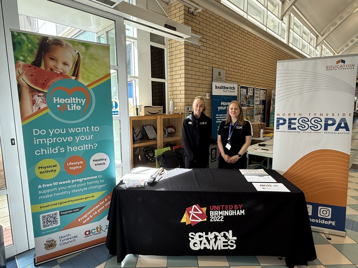 The Healthy4Life Festival 2025 is underway at The Parks Sports Centre in North Shields😃🎉

We have 10 schools and over 250 pupils trying new sports and learning healthy messages⚽️🏒🍓🥒

Thank you to all our partners for supporting the event… we hope everyone has a great day👏🏼