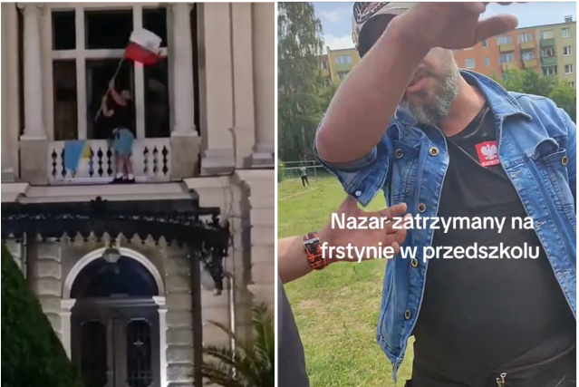 Kilka dni temu media społecznościowe obiegło nagranie mężczyzny, który usunął ukraińskie flagi z Hali Sokoła i Teatru im. Juliusza Słowackiego w Krakowie. W ich miejsce zawiesił flagi Polski.

We wtorek Małopolska Policja poinformowała, że sprawca został zidentyfikowany i