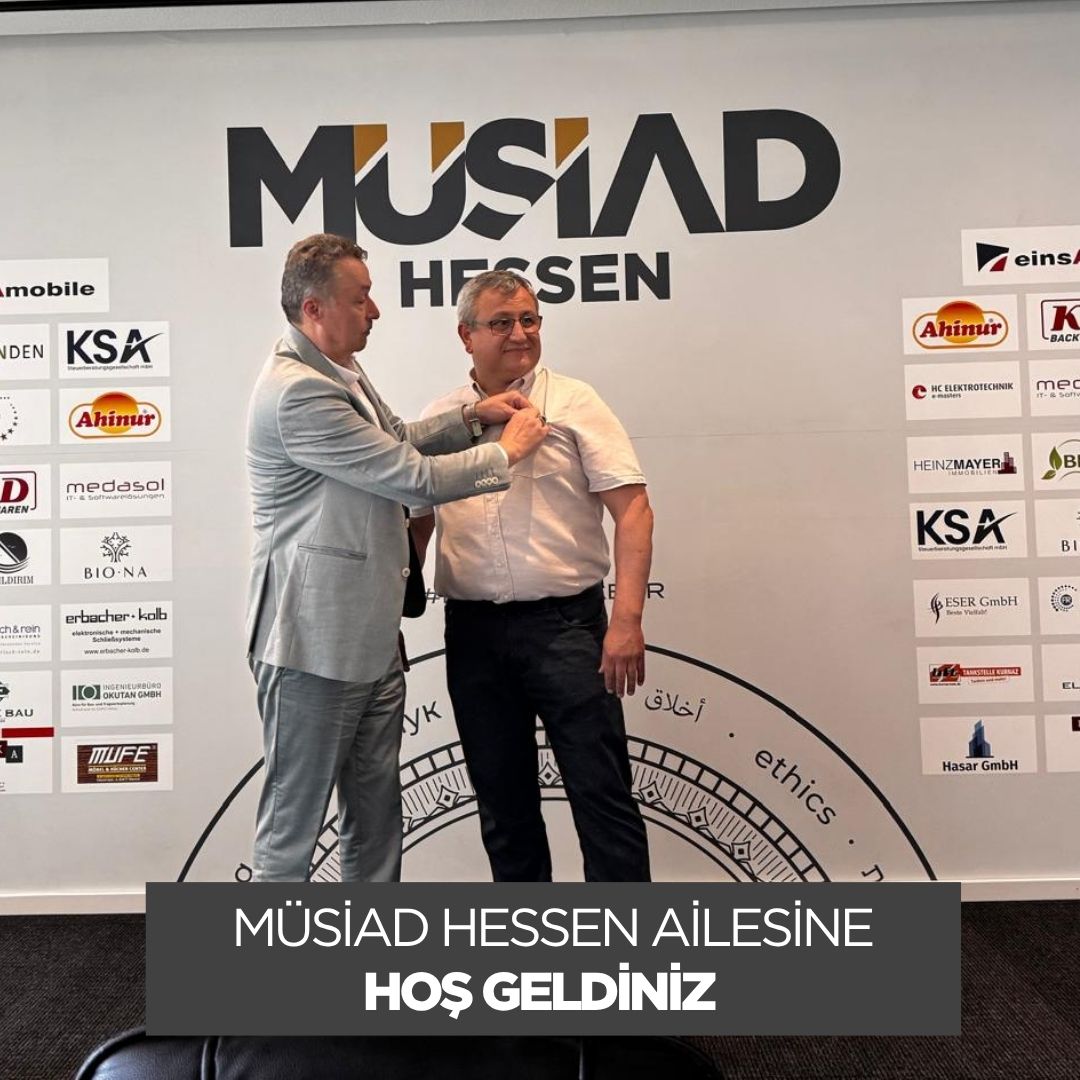 MÜSİAD Hessen ailesi olarak, aramıza katılan "INTERRA" firmasını temsilen Hasan Akman’ı üyelerimiz arasında görmekten mutluluk duyuyoruz. 

İş dünyasına katkı sağlayacak değerli projelerde birlikte yol almayı temenni ediyor, Hasan Akman ve "INTERRA" ailesine başarılar diliyoruz.