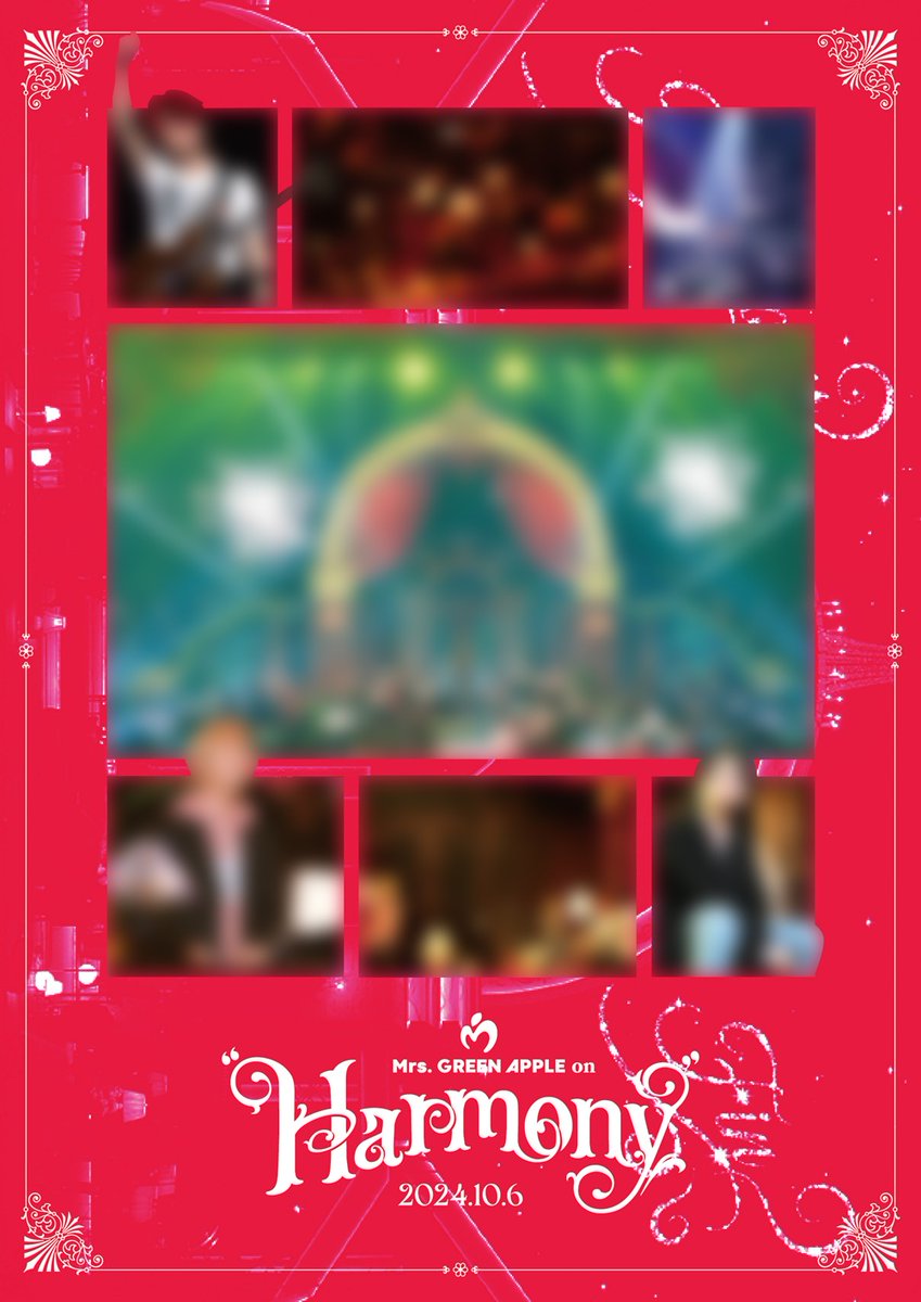 【Mrs. GREEN APPLE】

ライブBlu-ray&amp;DVD『Mrs. GREEN APPLE on "Harmony"』が2025年7月8日発売

\🎁特典絵柄解禁🎁/
タワレコ先着特典：A3クリアポスター Type-B

オンライン期間限定：6/20(金)23:59まで全品ポイント15％還元🉐

🔻
tower.jp/article/featur…

#MrsGREENAPPLE
#MGAonHarmony