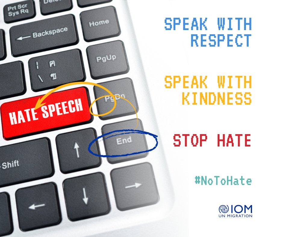 Online hate travels faster and farther than ever, amplified by Artificial Intelligence.

On International Day for Countering #HateSpeech,
<a href="/IOMBurundi/">IOM Burundi 🇺🇳</a> reaffirms its commitment to fostering safe, inclusive and respectful digital spaces — for #migrants and all communities. #NoToHate