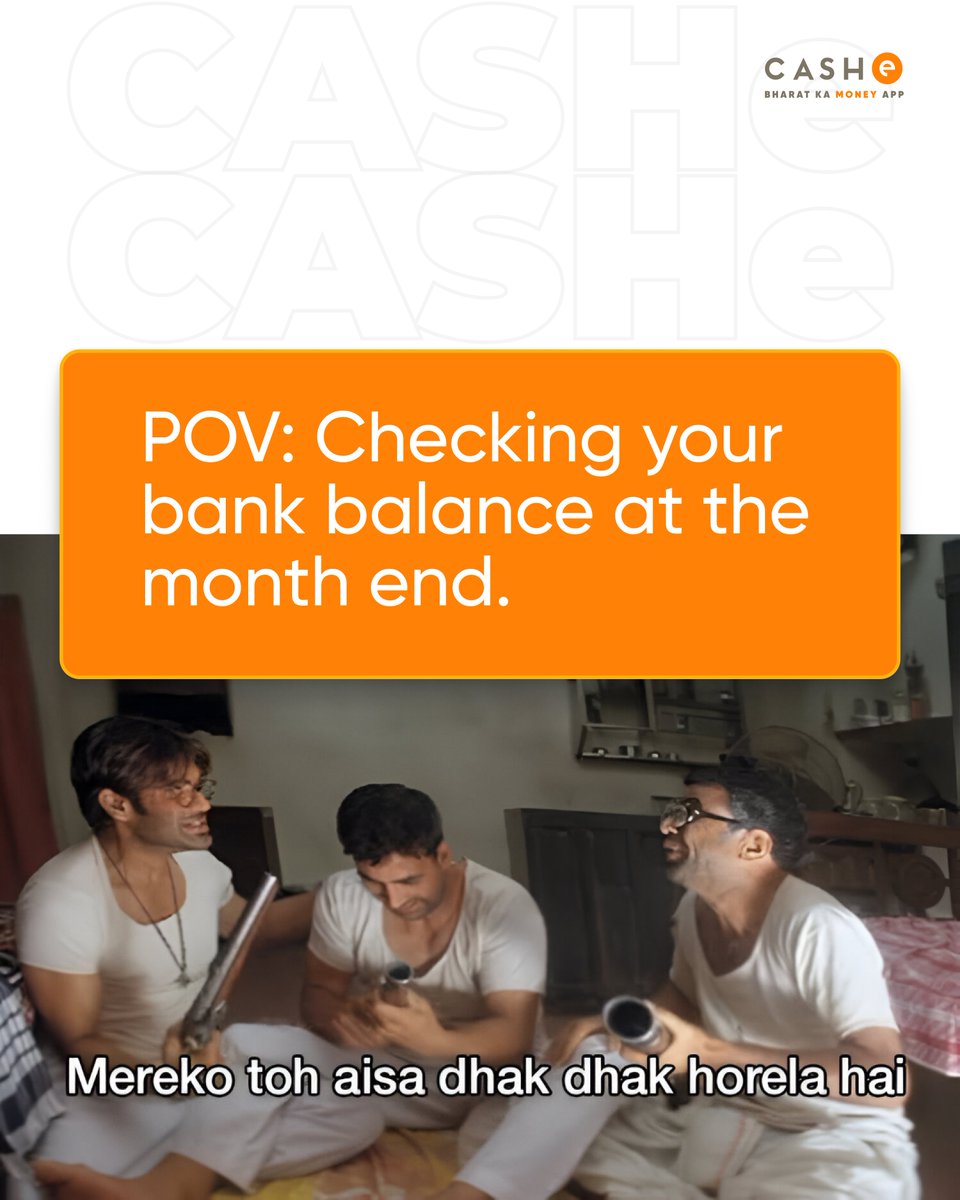 As the month ends, so does your bank balance. 
Wouldn’t it be nice to clear your bills and still have funds left for those last-minute expenses? 
With CASHe’s instant personal loans, managing month-end money stress is easier than ever.