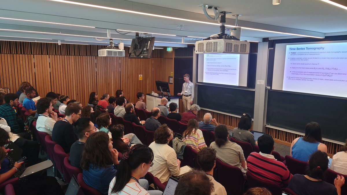 The final invited talk of #FQC25 is delivered by Hjalmar Rall, “Quantum tomography from the evolution of a single expectation.”