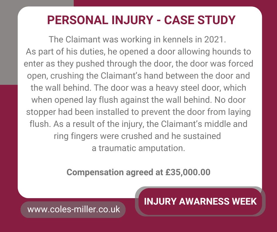 This #InjuryAwarenessWeek, we’re joining <a href="/APIL/">APIL</a> to highlight the real impact of avoidable injuries.

Behind every injury is a person whose life has been changed. 

We help those who have been hurt get the justice they deserve: coles-miller.co.uk/your-services/… 

#IAWeek2025 #PersonalInjury