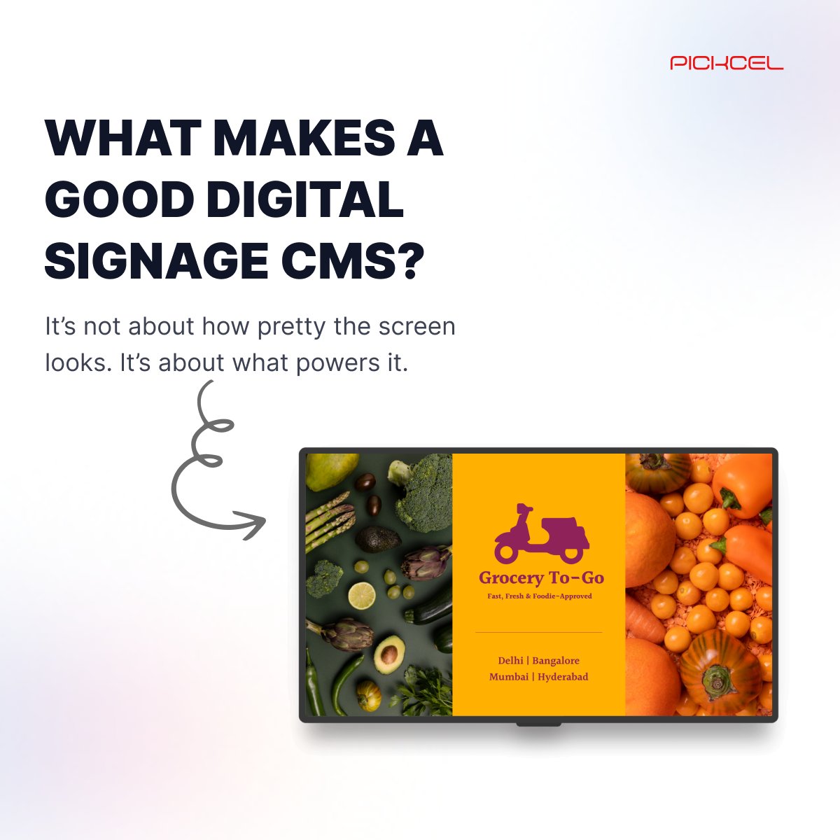PickcelSignage's tweet photo. What makes a good digital signage CMS?

It’s not about how pretty the screen looks. It’s about what powers it.

🧵 Let’s unpack the essentials: https://t.co/XZAr3QTnDC