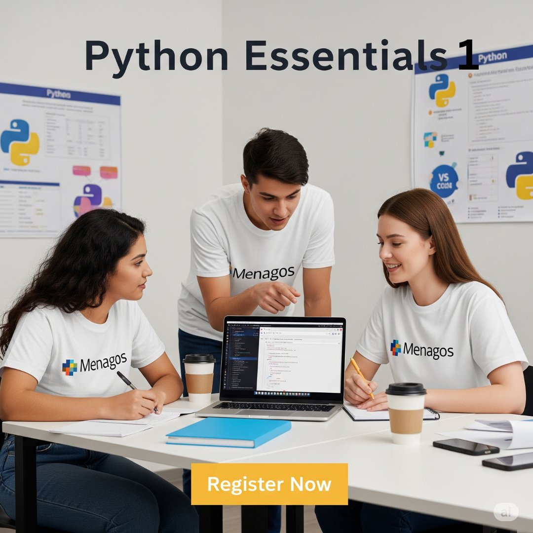 Menagos's tweet image. 🐍 Learn Python from scratch with Python Essentials 1 by Menagos!
💻 No experience needed
🧪 30 labs, quizzes &amp;amp; a final project
🎓 Preps for PCEP Certification
  Register Today, Link in Bio
#PythonEssentials1 #Coding #ITCourses #Menagos