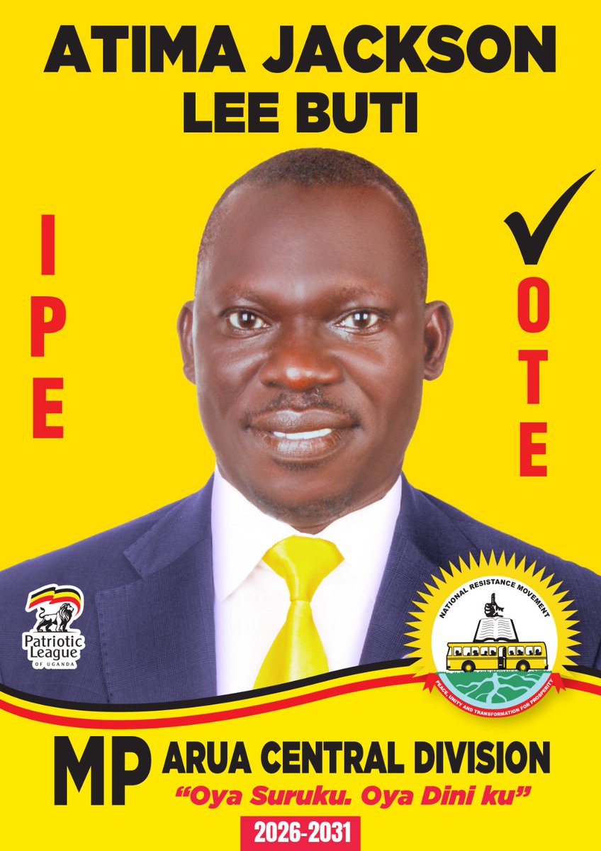 Golooba Richard (@exodusmediaa) on Twitter photo #AruaCentralDivision here comes Hon <a href="/AtimaCc/">Hon Atima Jackson MP Arua CC</a> . Kindly send him back to the 12th <a href="/Parliament_Ug/">Parliament of Uganda</a> #AruaCentralDivision here comes Hon <a href="/AtimaCc/">Hon Atima Jackson MP Arua CC</a> . Kindly send him back to the 12th <a href="/Parliament_Ug/">Parliament of Uganda</a>
