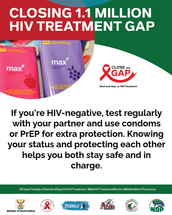 SA_AIDSCOUNCIL's tweet image. Double Protection is Smart Protection: PrEP reduces your risk of HIV, and condoms add an extra layer of safety while also preventing other STIs and unplanned pregnancies.
#CloseTheGap