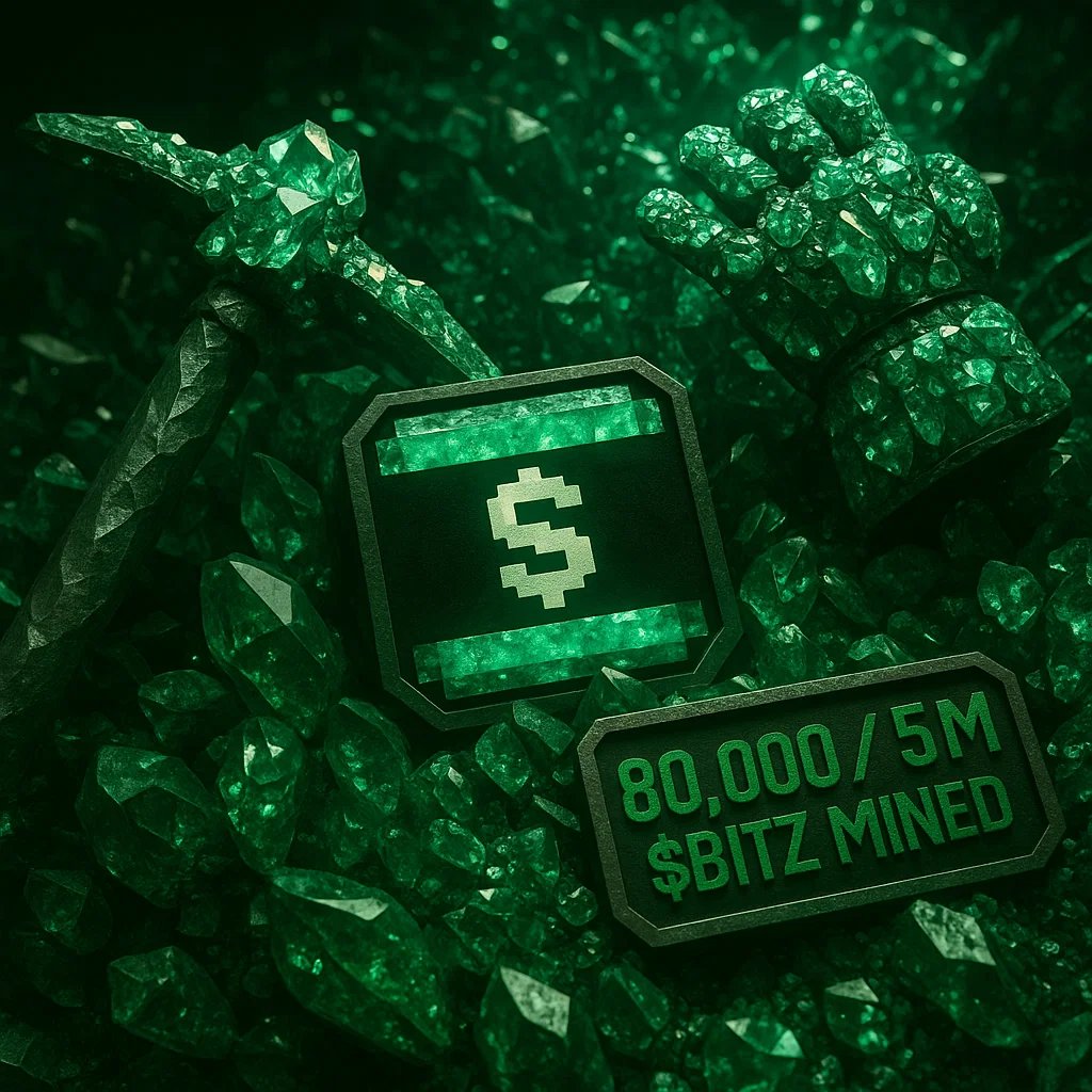 bitzcto's tweet image. 80,000/5M $BITZ MINED (1.6%)