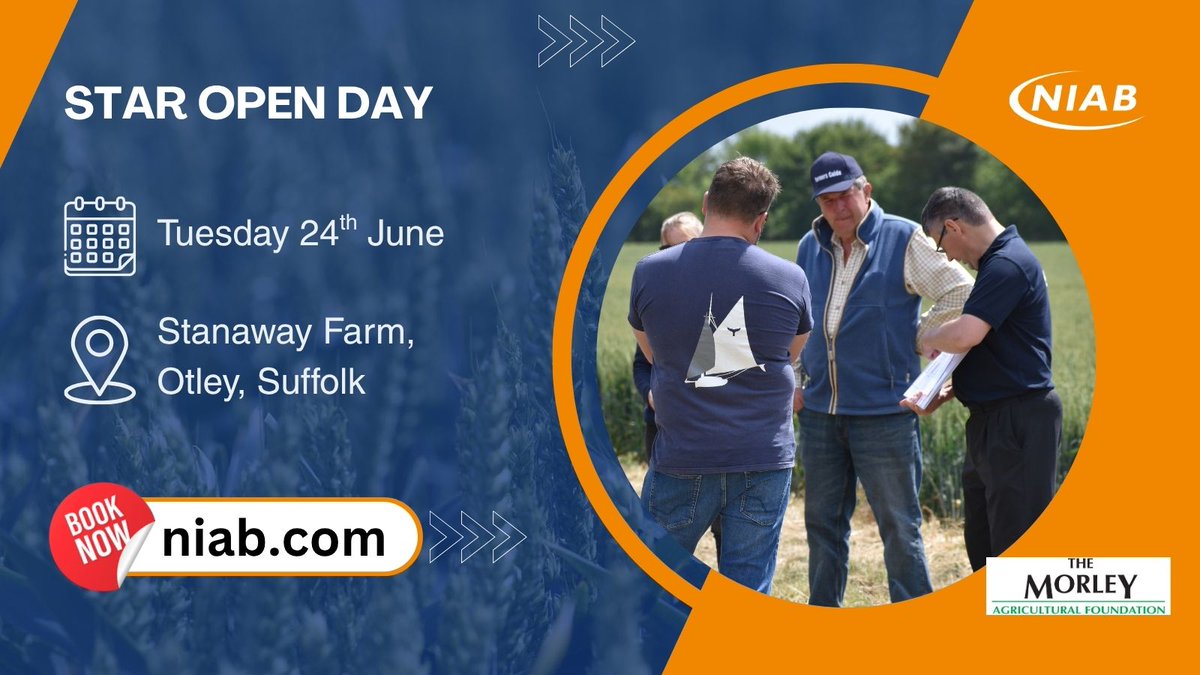 niabgroup's tweet image. Join us in the field and learn more about the STAR project. You'll see how cropping approaches can impact on soils and system resilience and why the site is a unique opportunity to examine long-term rotational systems. Book now ➡️ow.ly/YJ7U50WbrLg