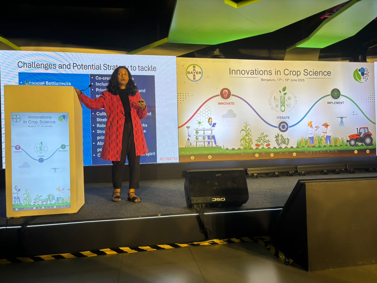 isarcofficial's tweet photo. ISARC proudly shares that Dr. @nayak_swati, south asia lead for seed systems, spoke at #ICS25 by Bayer Crop Science in Bengaluru. At the Science Fellows’ Session, she highlighted scaling climate-resilient rice, seed systems, and regenerative agriculture for smallholders.
@CGIAR https://t.co/pHYUELADuo