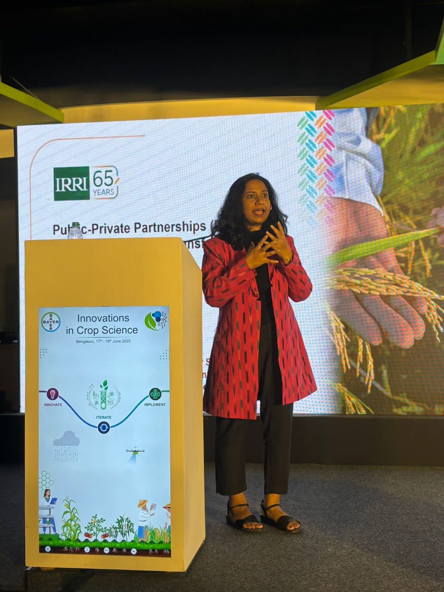 isarcofficial's tweet photo. ISARC proudly shares that Dr. @nayak_swati, south asia lead for seed systems, spoke at #ICS25 by Bayer Crop Science in Bengaluru. At the Science Fellows’ Session, she highlighted scaling climate-resilient rice, seed systems, and regenerative agriculture for smallholders.
@CGIAR https://t.co/pHYUELADuo
