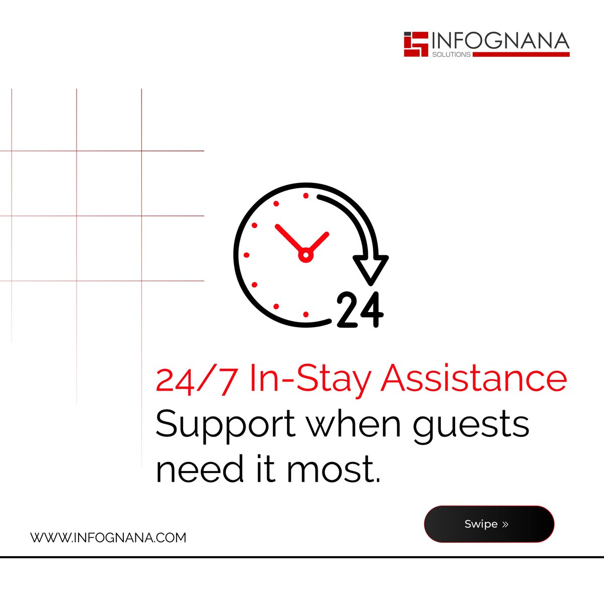 Infognana's tweet image. Managing #guestsupport #manually can result in missed requests and poor experiences. every stay with a seamless, end-to-end solution that ensures timely, #professional support from check-in to check-out. Visit: bit.ly/3KUqfW5 #virtualassistant #infognanasolutions