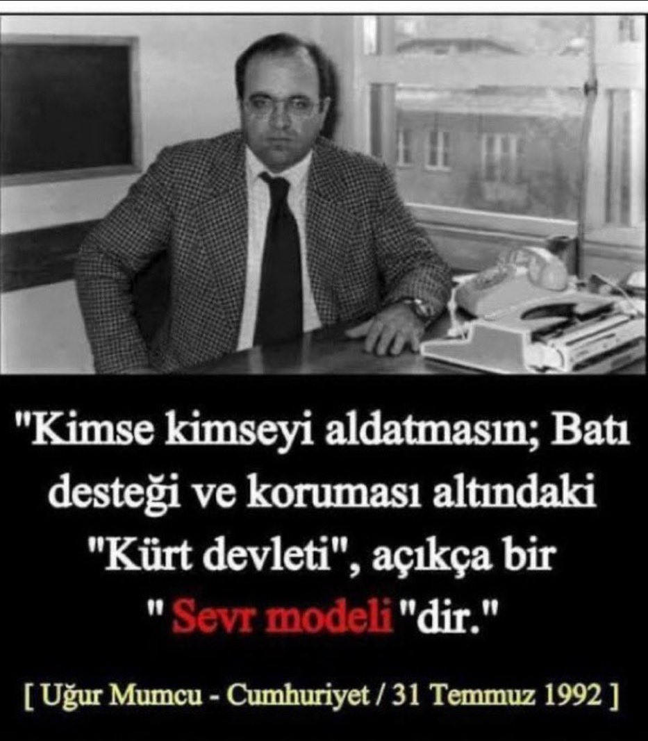 <a href="/SMEYDAN/">Sinan Meydan</a> Ugur Mumcu 1992'de söylemiş bu gerçeği..