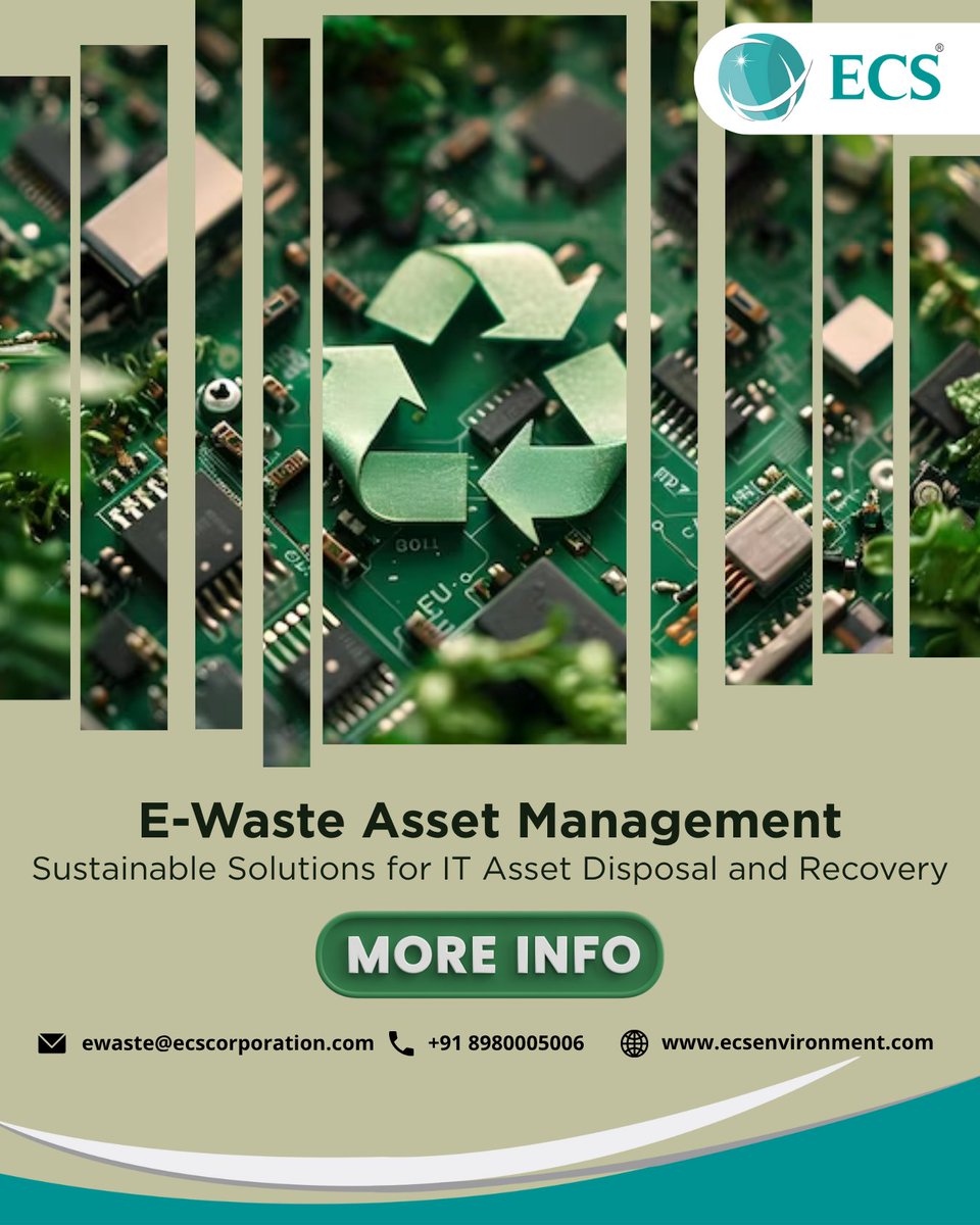 ecsenvironment's tweet image. ♻️ Ready to dispose of your old #ITassets the right way? 

Discover sustainable #ewaste asset management solutions that ensure secure #disposal, responsible recovery, and eco-friendly #recycling — all while staying compliant. 🌍

🔗 Learn more: bit.ly/4n6Hnt5

#ECS