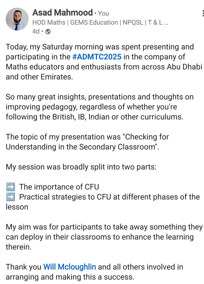 MrMahmood17's tweet image. #ADMTC2025 
#CheckingForUnderstanding