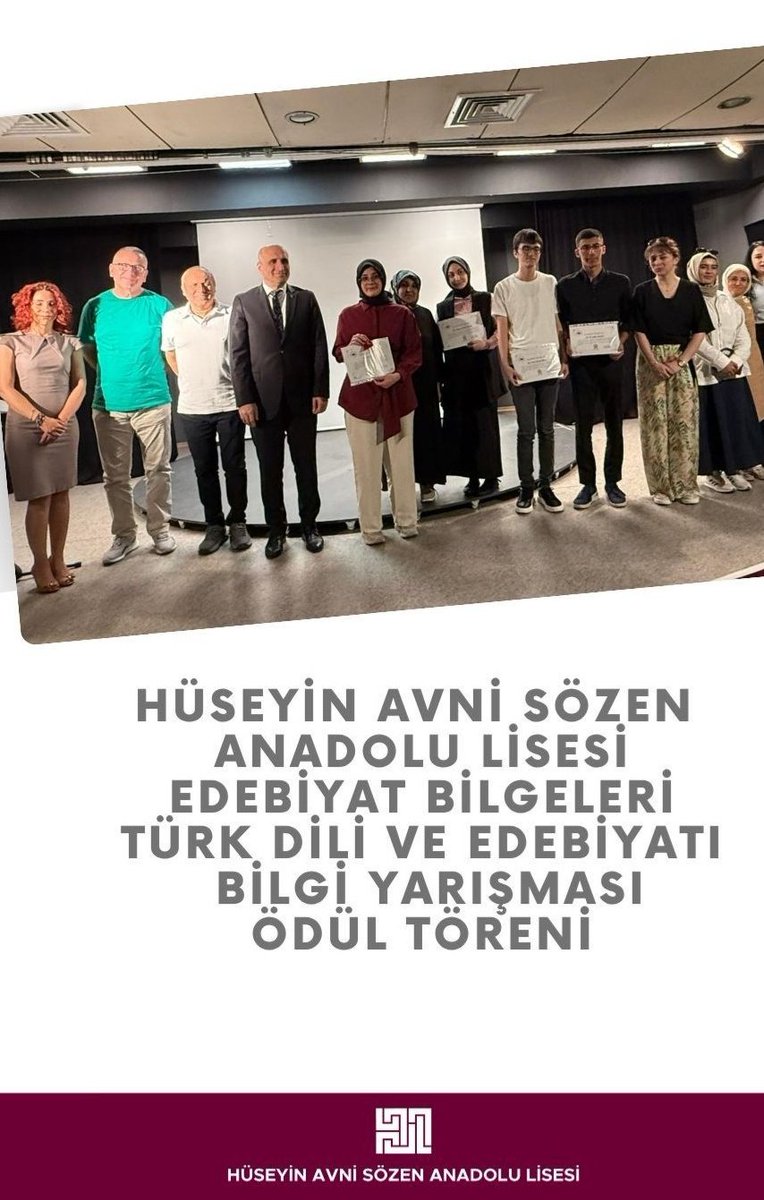 Hüseyin Avni Sözen Anadolu Lisesi tweet media
