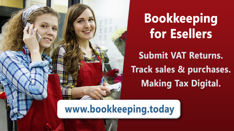 Online Bookkeeping and MTD, ideal for online sellers...

Bookkeeping.Today VAT Returns and Making Tax Digital. Keeping bookkeeping easy and fast.

#MakingTaxDigital #ebay #etsy #Amazon #shopify #bookkeeping #accounting #VAT #MTD