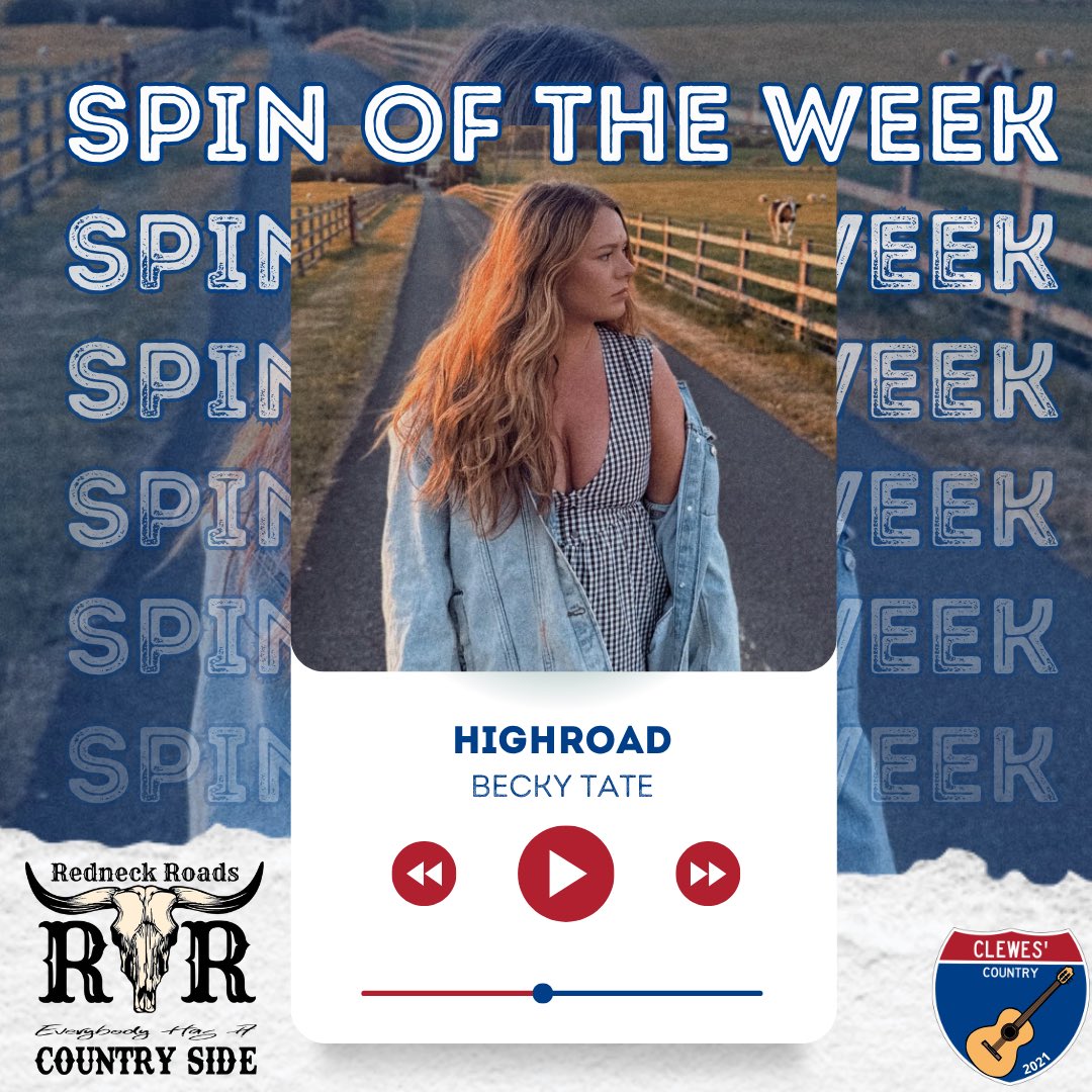 💿 𝙎𝙋𝙄𝙉 𝙊𝙁 𝙏𝙃𝙀 𝙒𝙀𝙀𝙆 💿

This week’s Spin Of The Week is a new artist on our, Becky Tate! 🎊

This track is called ‘Highroad’ 🚙

Listen to the playlist to you by Redneck Roads Apparel ✌️
spoti.fi/42qnNjG