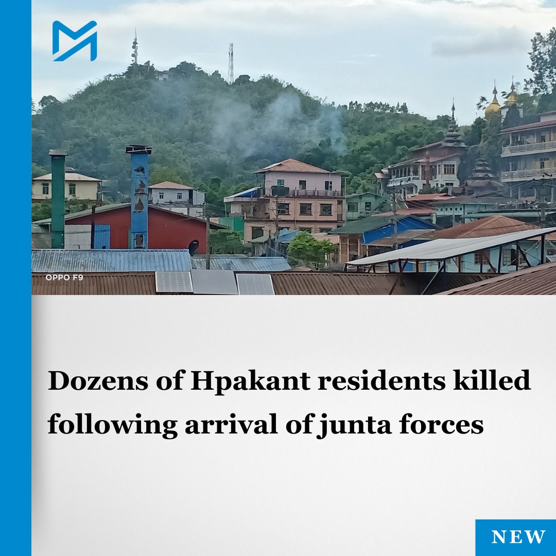 After junta reinforcements reached Hpakant in late May, a surge of violence gripped the jade mining hub leaving residents trapped, terrified, and pointing fingers at the military

Read more:
myanmar-now.org/en/news/dozens…