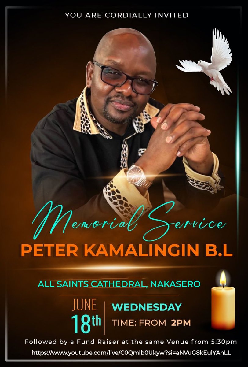Happening now: Follow the link to attend the Memorial Service  in honour of Peter Kamalingin, ActionAid's former Global, Political and Programme Strategy Director at All Saints Cathedral, Nakasero 🗓 2:00 PM
youtube.com/live/C0Qmlb0Uk…