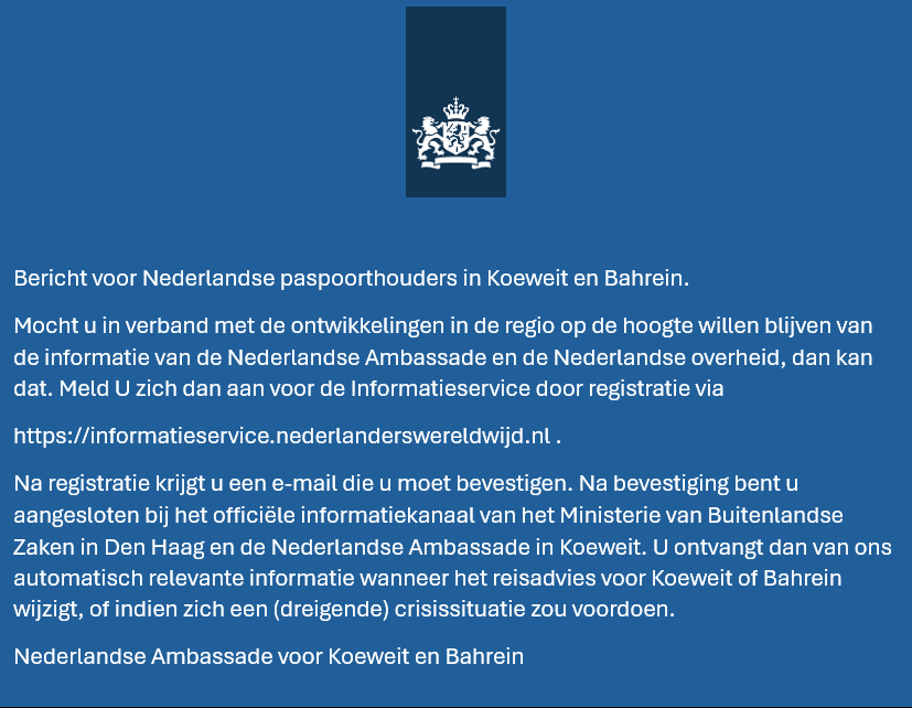 NL Embassy in Kuwait (@nlinkuwait) on Twitter photo 