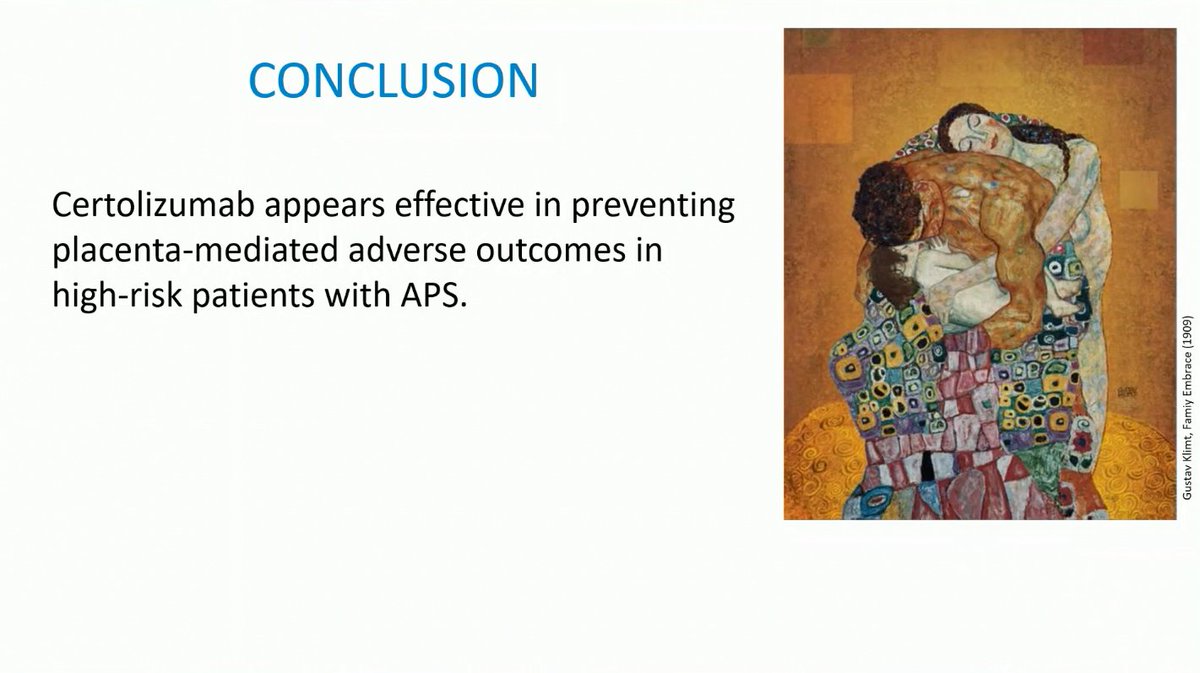 lupus_hub's tweet image. CONGRESS | #EULAR2025 | PRESENTATION
Jane E. Salmon, @WeillCornell, discussed results from the phase II IMPACT trial (NCT03152058) evaluating certolizumab in high-risk pregnancies with anti-phospholipid syndrome and lupus anticoagulant (N=51). The primary adverse pregnancy…