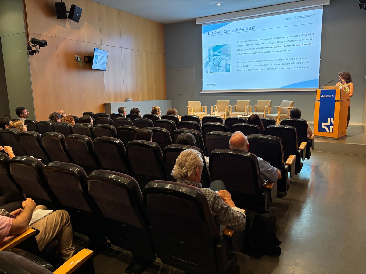 Hospital del Mar (@hospitaldelmar) on Twitter photo <a href="/msalaserra/">Maria Sala</a> <a href="/AQuAScat/">AQuAS</a> <a href="/Marta_fergon1/">Marta Fernandez</a> <a href="/eduarteoller/">ESTHER DUARTE</a> <a href="/AntonioMontesP8/">Antonio Montes Pérez</a> <a href="/villarjud/">Judit Villar</a> <a href="/saavedra_nuria/">Nuria Saavedra Martí</a> <a href="/Pgarcimartin/">Paloma Garcimartin</a> <a href="/LaiaLacueva/">Laia Lacueva🎗️</a> <a href="/MGRetortillo310/">Montserrat García Retortillo</a> <a href="/salutcat/">Salut</a> Què és la Central de Resultats?
Ho ha explicat a la #JornadaQualitatMAR la Mireia Espallargues, de l'<a href="/AQuAScat/">AQuAS</a> <a href="/msalaserra/">Maria Sala</a> <a href="/AQuAScat/">AQuAS</a> <a href="/Marta_fergon1/">Marta Fernandez</a> <a href="/eduarteoller/">ESTHER DUARTE</a> <a href="/AntonioMontesP8/">Antonio Montes Pérez</a> <a href="/villarjud/">Judit Villar</a> <a href="/saavedra_nuria/">Nuria Saavedra Martí</a> <a href="/Pgarcimartin/">Paloma Garcimartin</a> <a href="/LaiaLacueva/">Laia Lacueva🎗️</a> <a href="/MGRetortillo310/">Montserrat García Retortillo</a> <a href="/salutcat/">Salut</a> Què és la Central de Resultats?
Ho ha explicat a la #JornadaQualitatMAR la Mireia Espallargues, de l'<a href="/AQuAScat/">AQuAS</a>