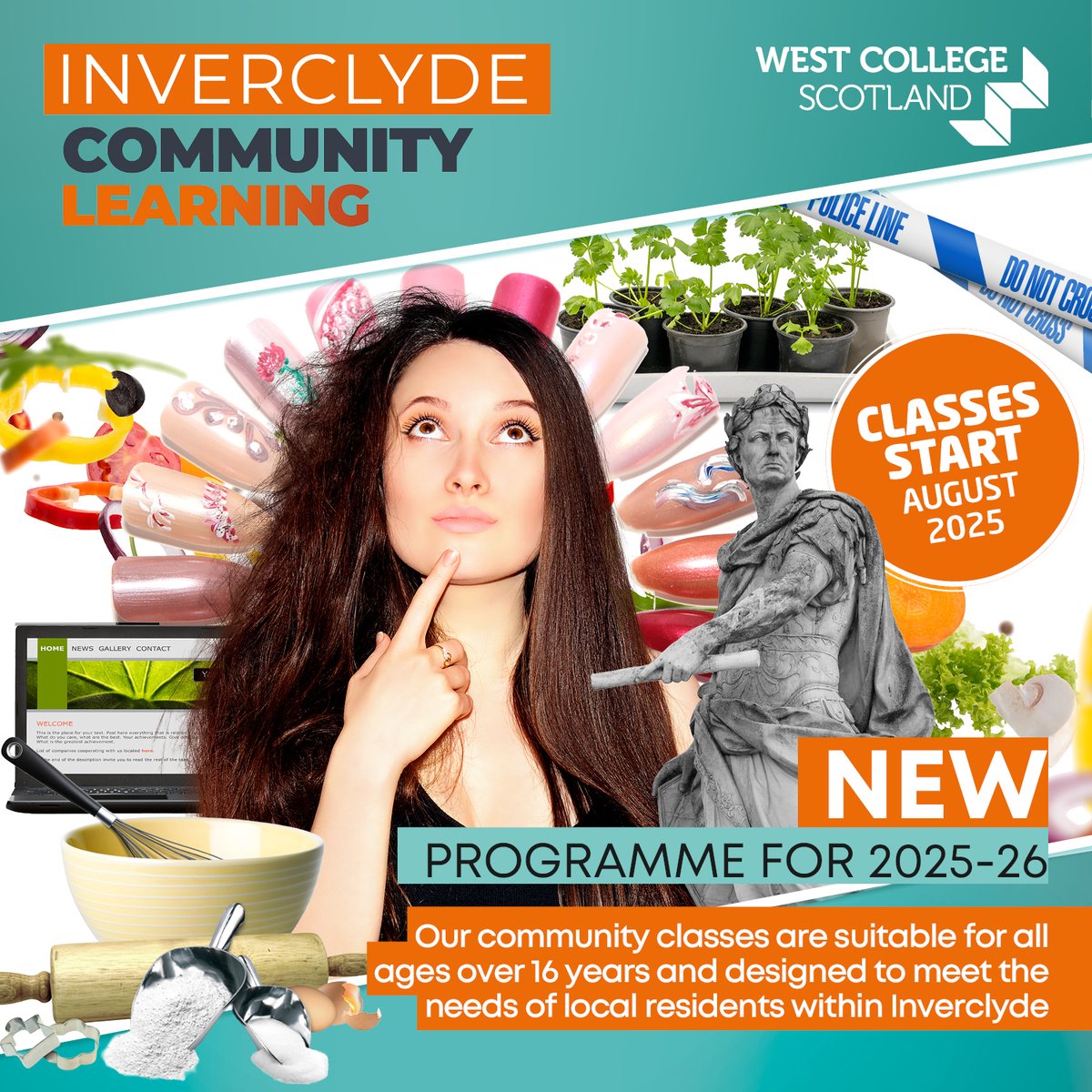 📚✨ Want to learn something new, meet new people, and build your skills? Learn, connect, and grow with Inverclyde’s Community Learning Courses!
Now open for expressions of interest! 🙌

Find out more: westcollegescotland.ac.uk/courses/commun…