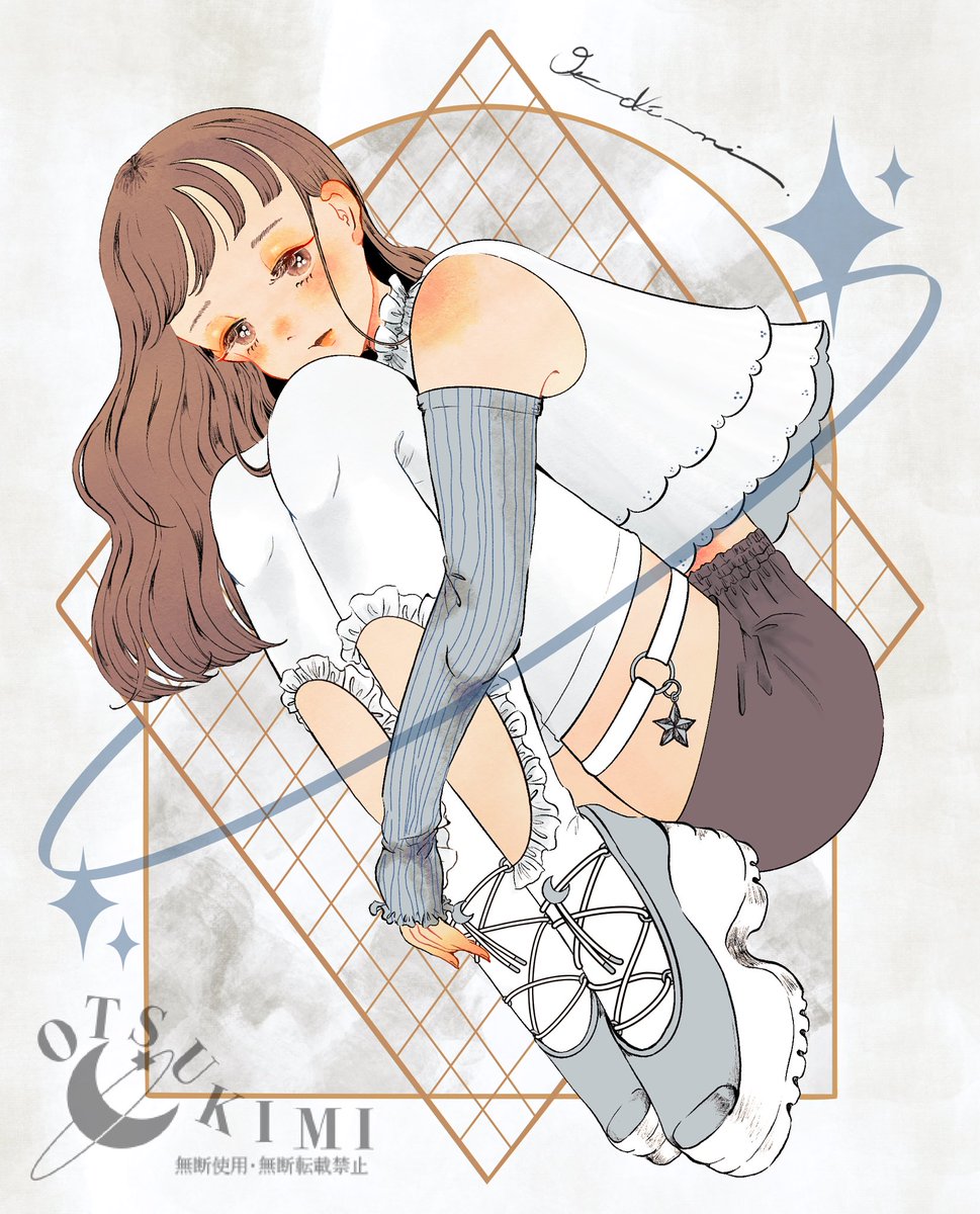 otsukimi8's tweet image. 🩰💫🪞

#イラスト　#illustration