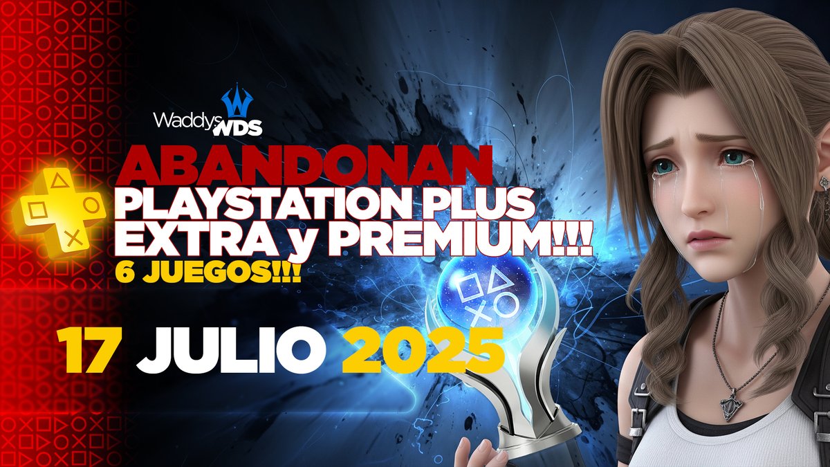 🏆WaddysWDS🏆 (@waddyswds) on Twitter photo 🔴 Abandonan PS Plus Extra & Premium | 17 de JULIO 2025
<a href="/PlayStationES/">PlayStation España</a> <a href="/PSPlusES/">PlayStation Plus España</a>
🟦 youtu.be/x8FovpwUor4
🟨 Remnant II | PS5
🟨 Crisis Core Final Fantasy VII Reunion | PS4 y PS5
🟨 Dying Light 2 | PS4 y PS5
⏹️ Y más...
Cual platinarás?
#PlayStation #PS4 #PS5 #PSPlus 🔴 Abandonan PS Plus Extra & Premium | 17 de JULIO 2025
<a href="/PlayStationES/">PlayStation España</a> <a href="/PSPlusES/">PlayStation Plus España</a>
🟦 youtu.be/x8FovpwUor4
🟨 Remnant II | PS5
🟨 Crisis Core Final Fantasy VII Reunion | PS4 y PS5
🟨 Dying Light 2 | PS4 y PS5
⏹️ Y más...
Cual platinarás?
#PlayStation #PS4 #PS5 #PSPlus