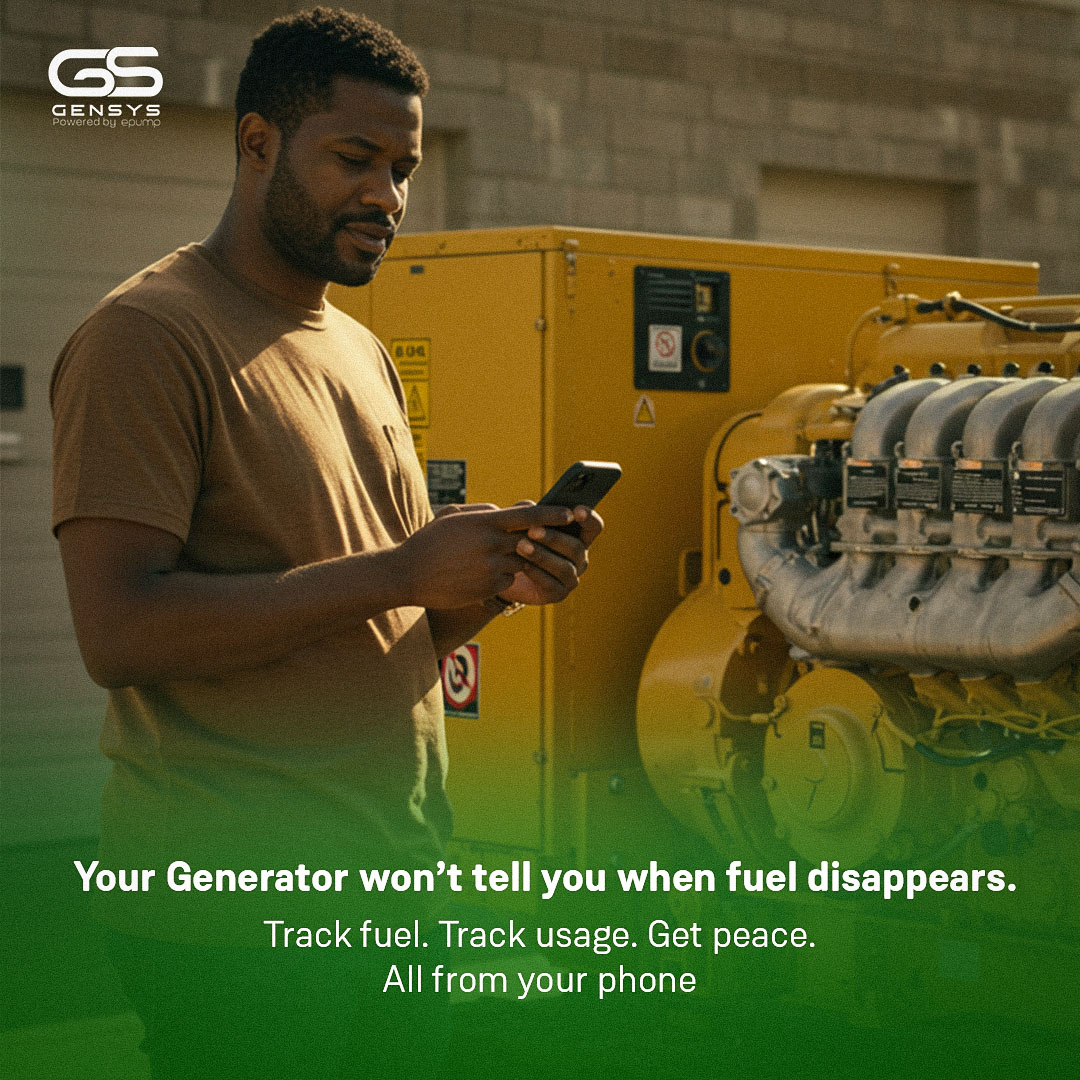 EpumpAfrica's tweet image. Your gen can’t talk.
But Gensys gives it a voice.

🟢 Know when it’s on
🟢 Track fuel levels
🟢 Monitor usage

All from your phone.
No more guesswork.

#Gensys #SmartPower #Fuelmetrics #GeneratorMonitoring #NoMoreStories