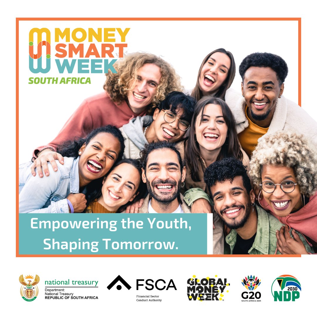 As we gear up for the Money Smart Week SA campaign (25-31 August 2025), we’re excited to highlight the importance of financial literacy, especially among our youth. Let's continue empowering SA youth to build a resilient future. For more information, visit mswsa.co.za
