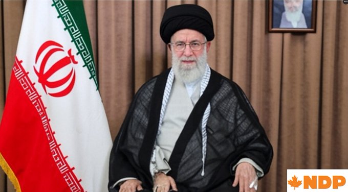 L'Ayatollah Ali Khamenei demande un processus rapide pour la citoyenneté canadienne, prétextant qu'il aura bientôt un emploi comme chef du NPD.