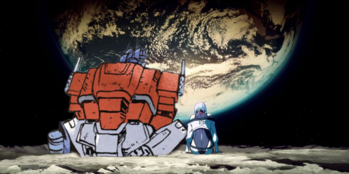 NITROIGUESS's tweet image. Cyberverse edgerunners but I added optimus prime because I like optimus prime