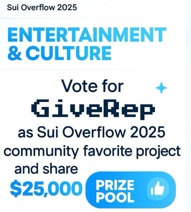 Codeplay4uall's tweet image. Web3 culture thrives on engagement. @GiveRep ’s Sui Overflow—voting, prizes, and shared goals—fuels that. A cultural catalyst @GiveRep