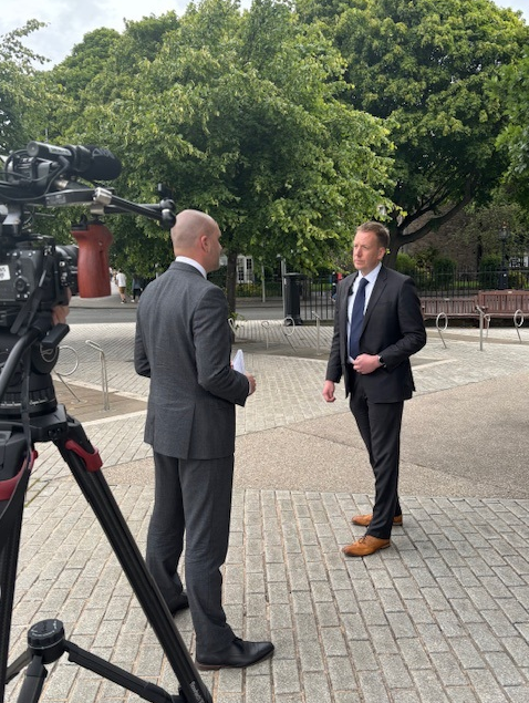 SGPC chair <a href="/DrIMChairSGPC/">Iain Morrison</a> speaks to <a href="/ITVBorderRB/">Representing Border</a>  at the Scottish Parliament after taking part in an evidence session held by <a href="/SP_PublicAudit/">Public Audit Committee</a> in which he outlined the challenges being faced by GPs